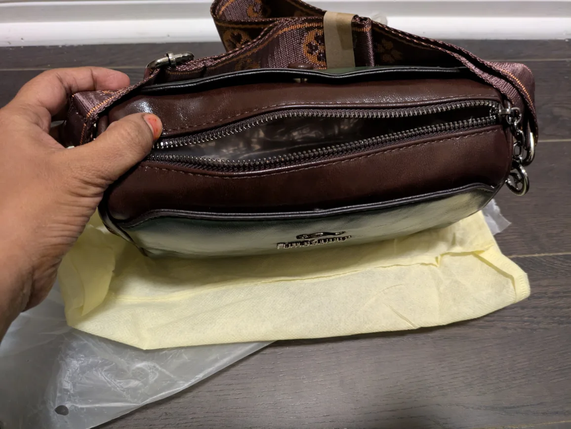 brand new green stylish women hand bag image indicator(9)