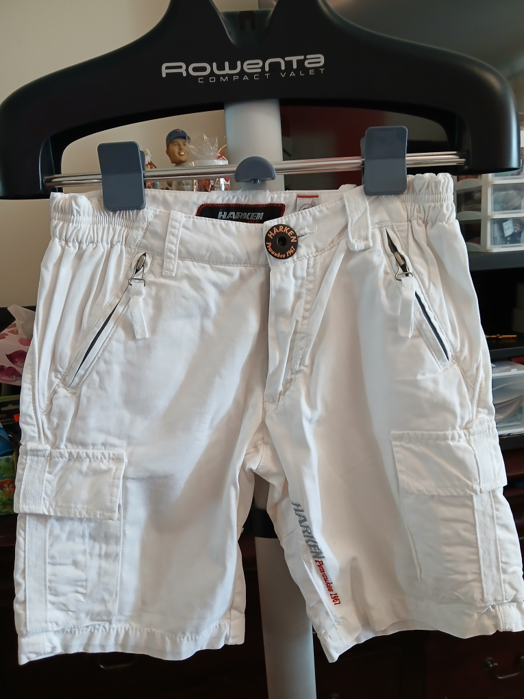 Harken White Cargo Shorts