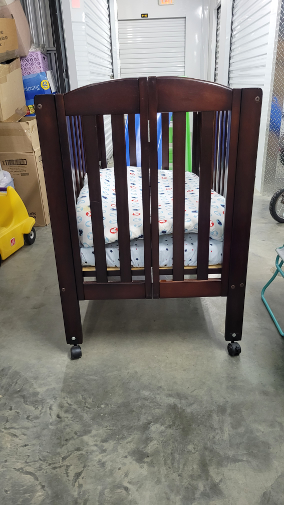 Brown Wooden Baby Crib - photo 4