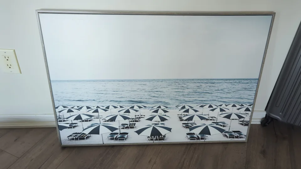 Serene Beachscape with Umbrellas Wall Art image indicator(2)