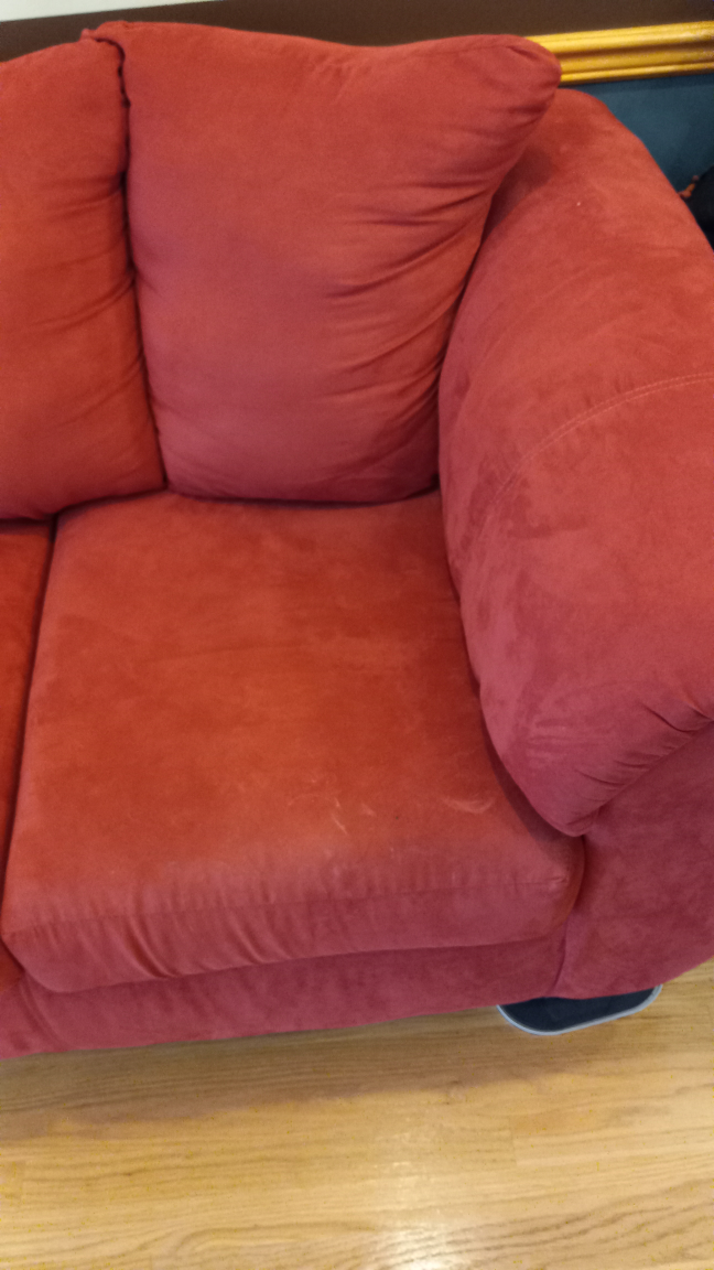 burgundy Red Sleeper Sofa - photo 4