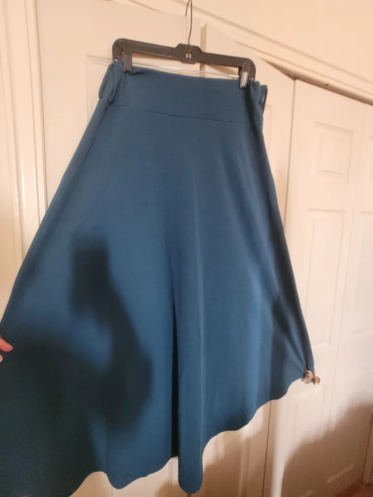 teal maxi Skirt xl thumbnail