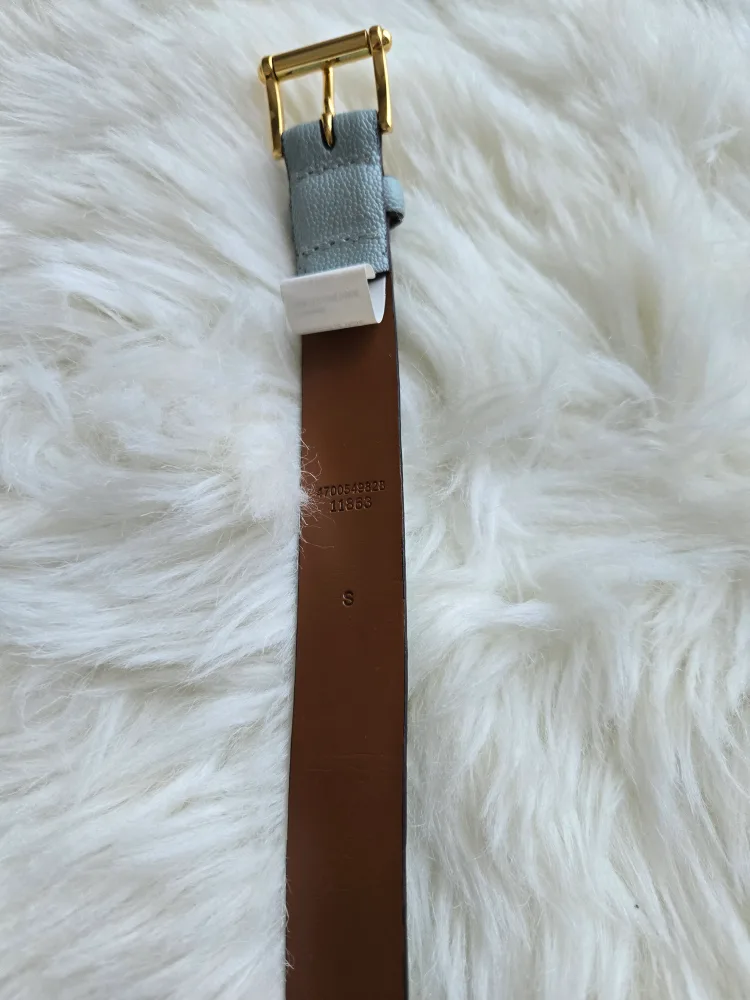 Lauren Ralph Lauren Blue Leather Belt - Size S image indicator(3)