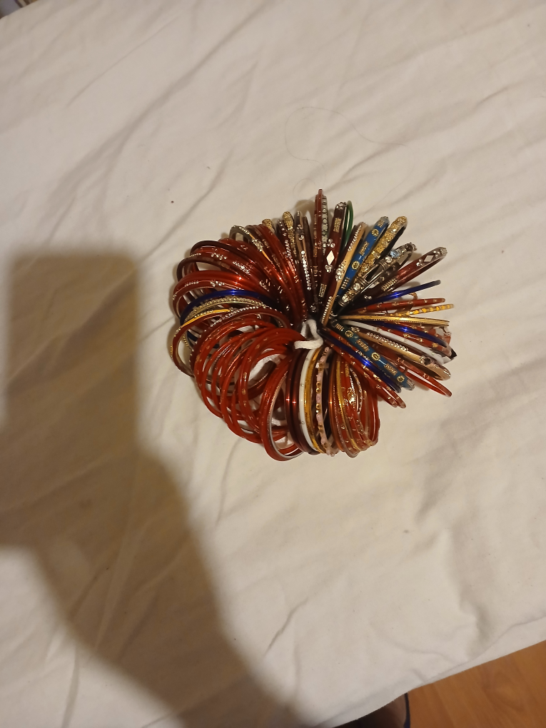 Set of colourful bangles