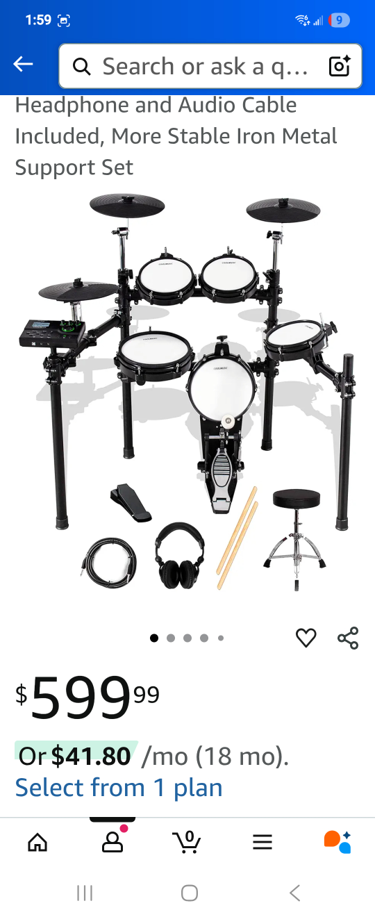 Coolmusic DD8 Electric Drum Set - Like New! - photo 2