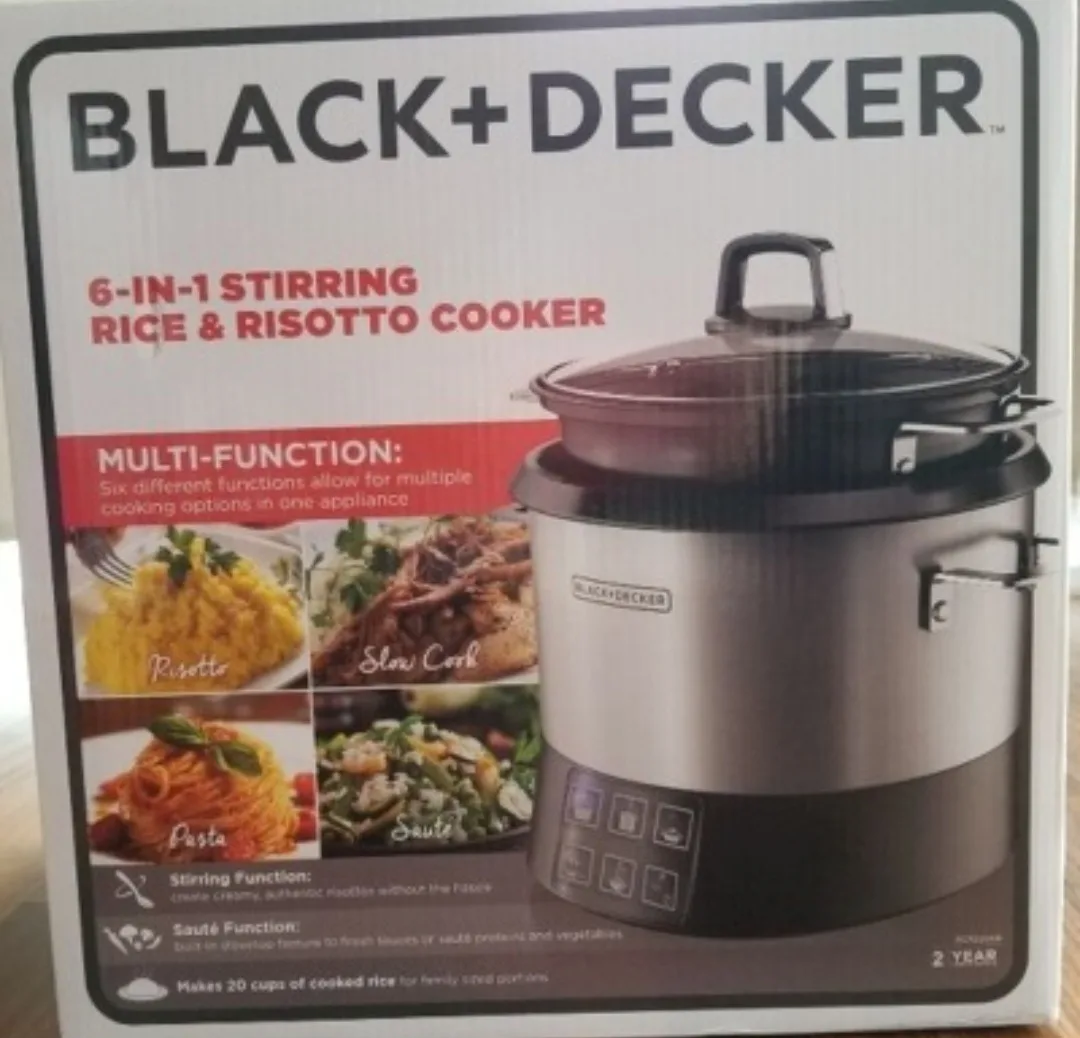 🇨🇦BLACK+DECKER 6-in-1 Stirring Rice & Risotto Cooker thumbnail
