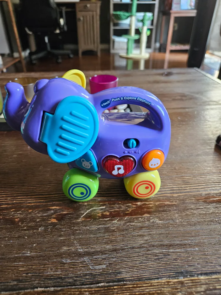 VTech Push & Explore Elephant Toy thumbnail