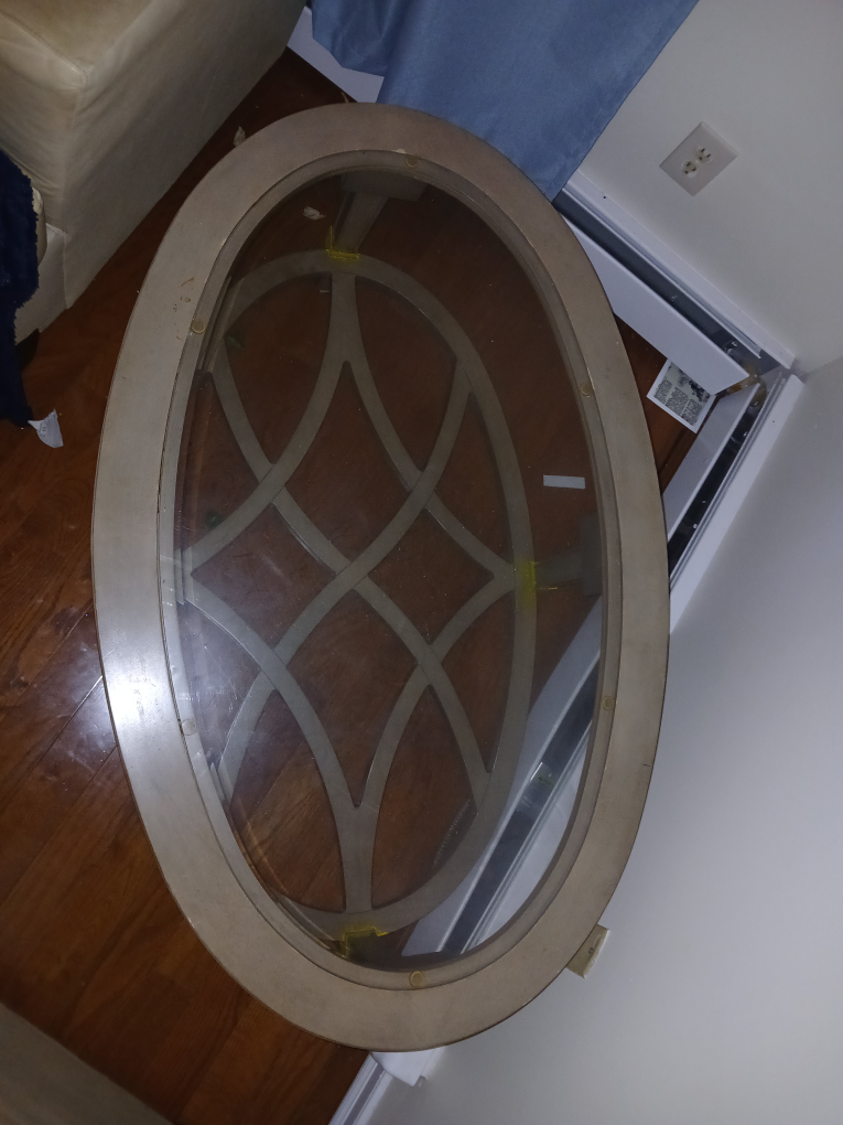 Oval Glass Coffee Table - photo 2