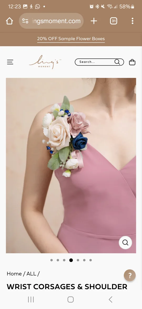 Ling Moments Floral Corsage Set in Box image indicator(7)
