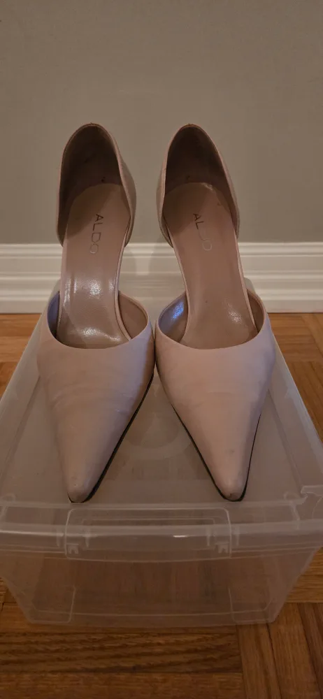 Aldo Pink Leather Heels thumbnail