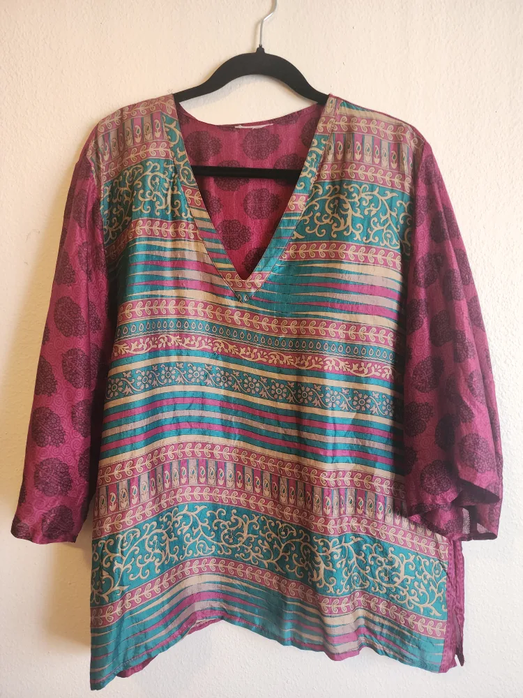 Patterned Tunic Top - XL thumbnail