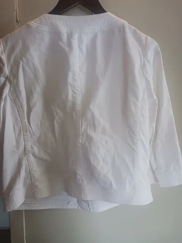 Talbots White Jacket Size 12 image indicator(3)