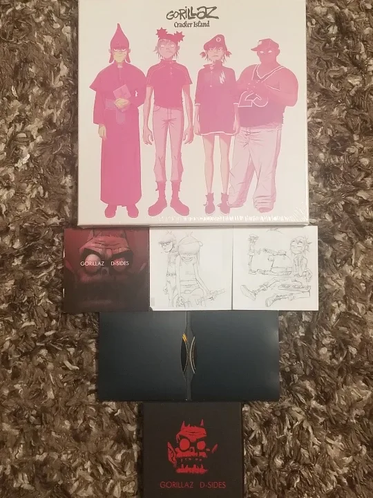 Sealed GORILLAZ Cracker Island Deluxe Vinyl + D Sides Deluxe thumbnail