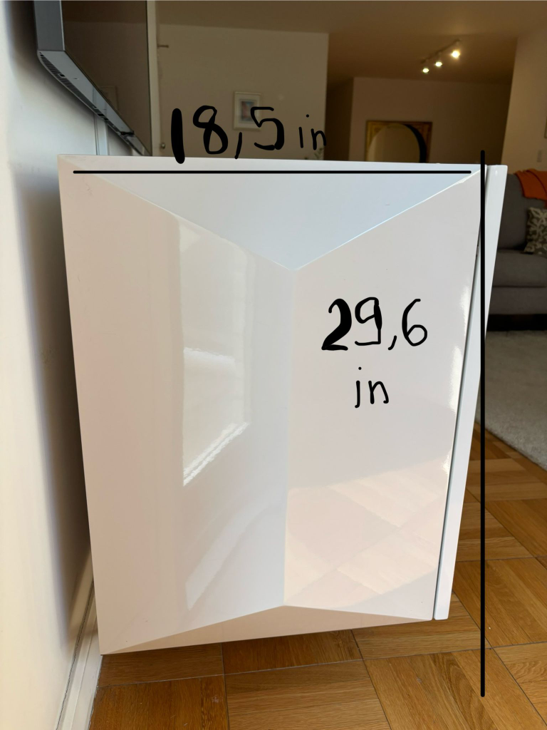 White & Gold Accent Cabinet/Credenza