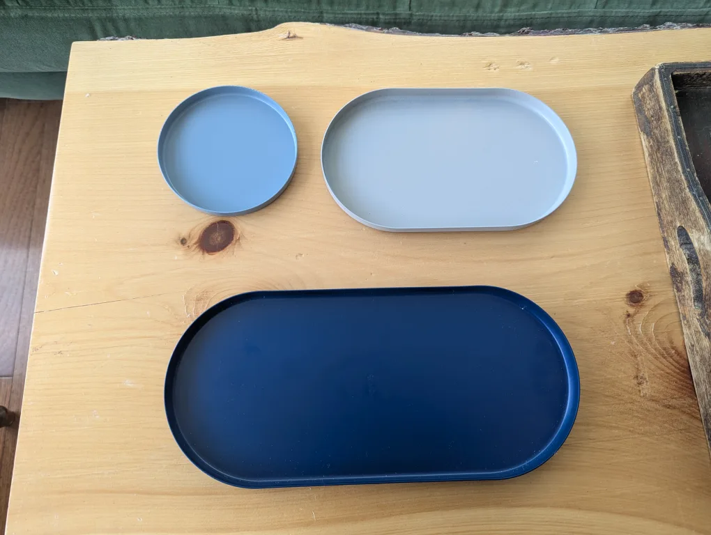 Blue and Grey Decorative Trays thumbnail