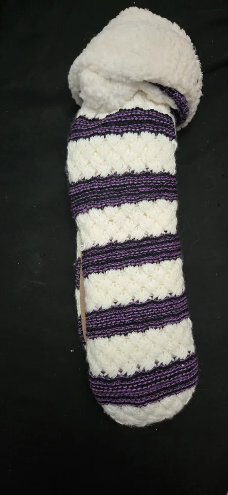 Striped Cozy Slipper Socks thumbnail