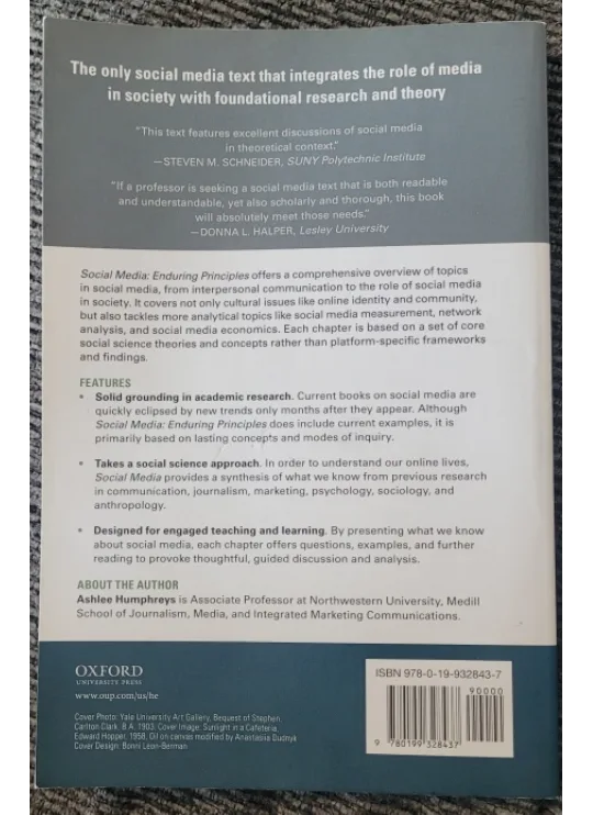 Social Media: Enduring Principles by Ashlee Humphreys image indicator(2)