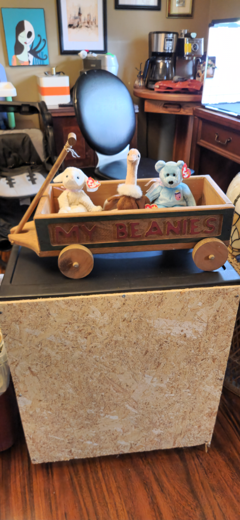 My Beanies Wooden Wagon with 3 Beanies