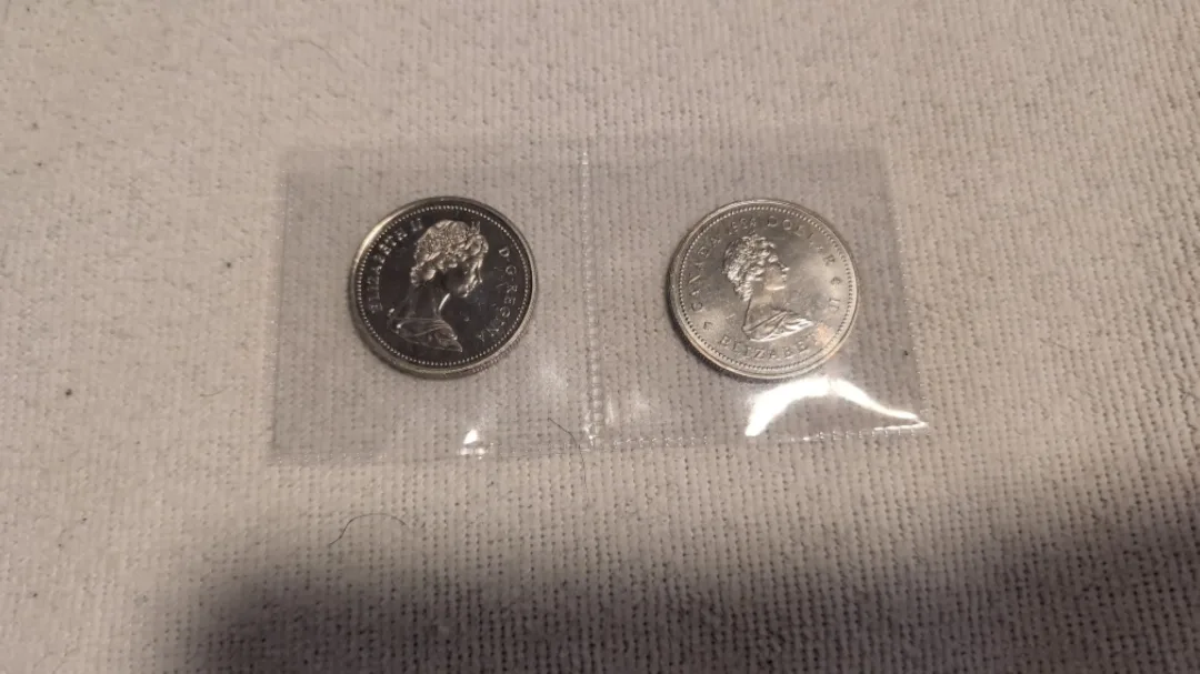 Two Canadian Dollar Coins (price for 2) image indicator(2)