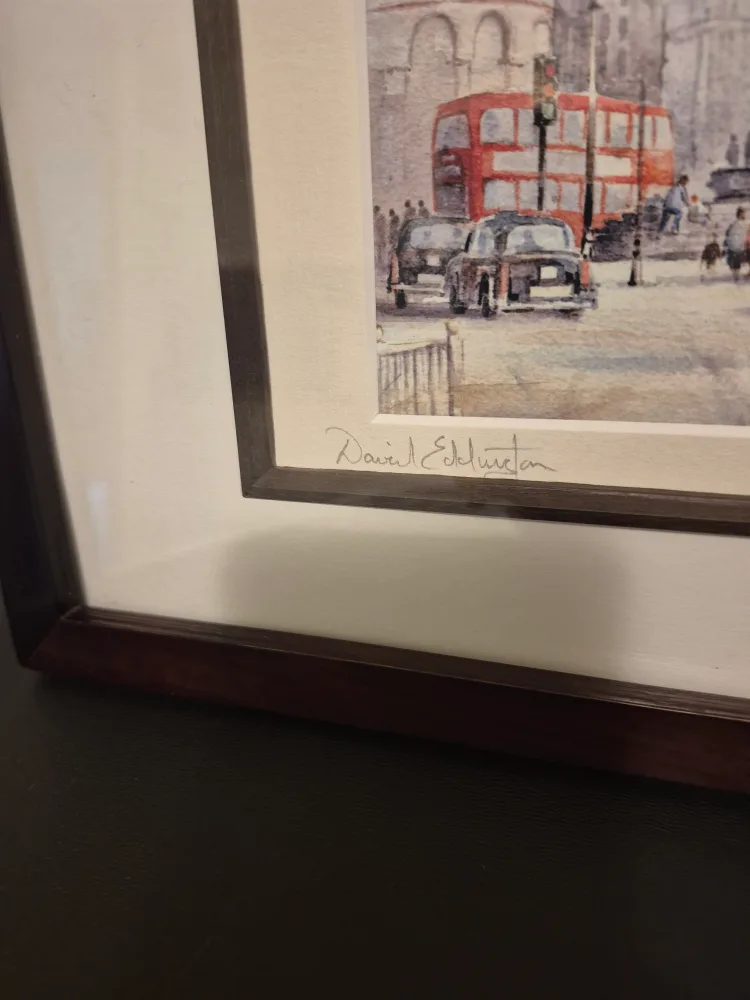 Framed London Piccadilly Circus Print by David Eddington image indicator(7)