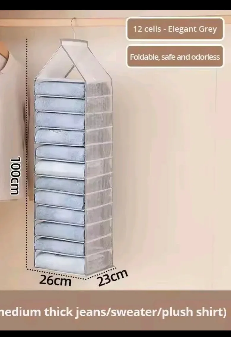 Hanging Clothing organizer for closet thumbnail