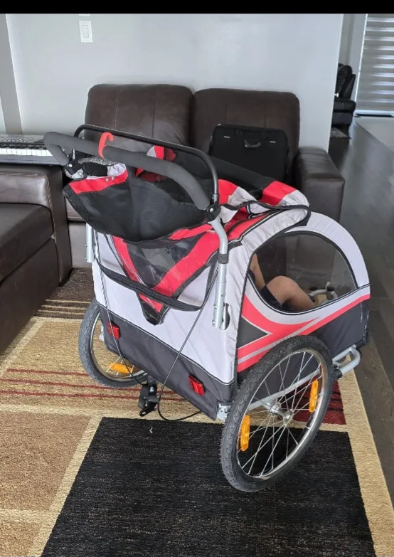 Axiom Child Carrier Bike Trailer and stroller 2 in 1 image indicator(5)