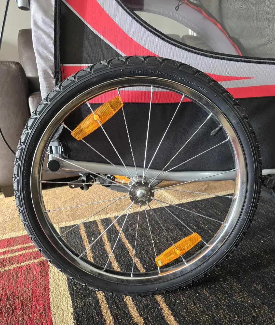 Axiom Child Carrier Bike Trailer and stroller 2 in 1 image indicator(6)