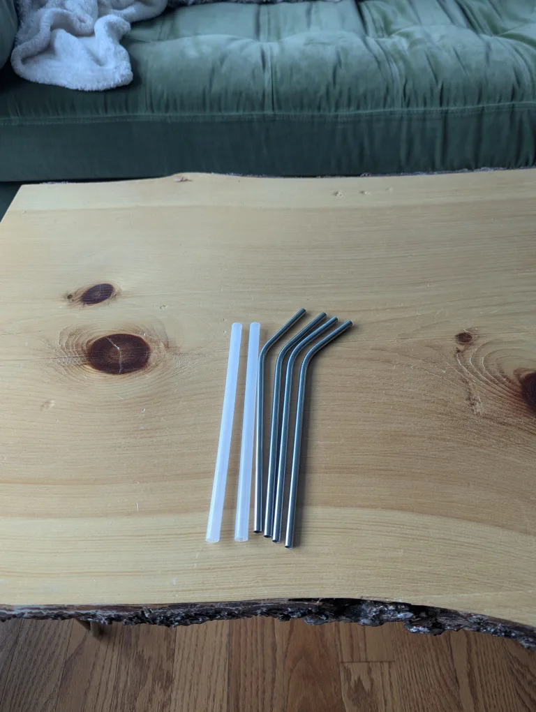 Reusable Stainless Steel and Plastic Straws thumbnail