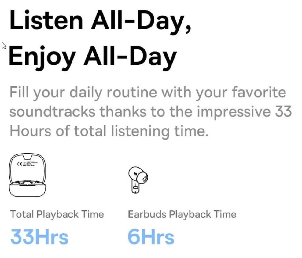 Baseus Bowie  Wireless Earphones Earbuds Bluetooth Headphones image indicator(4)