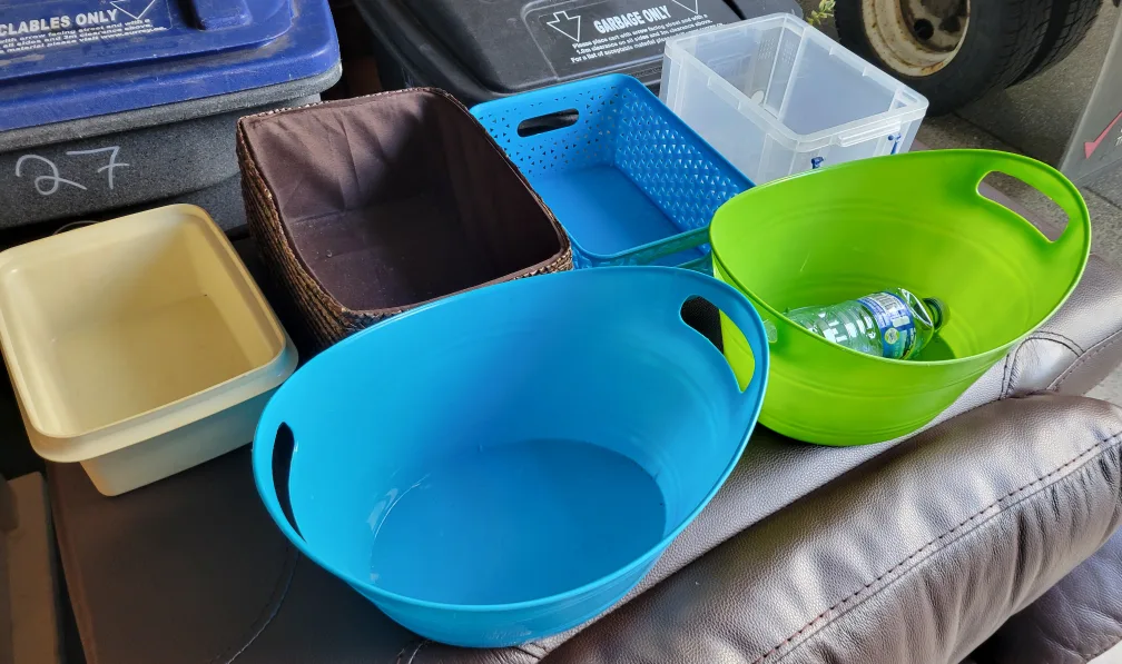 Assorted Storage Bins and Baskets thumbnail