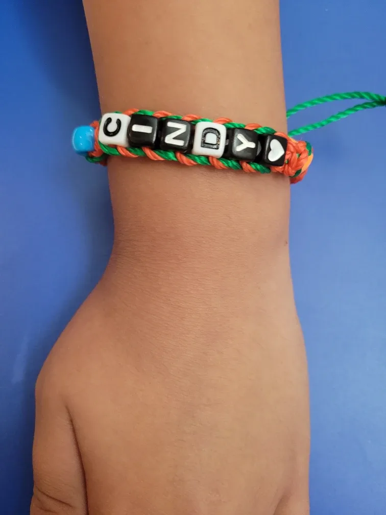 Personalized Handmade 'Names' Beaded Bracelet thumbnail