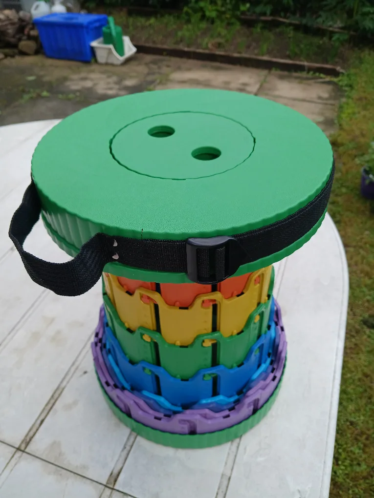 Portable Telescopic Adjustable Folding Stool image indicator(2)