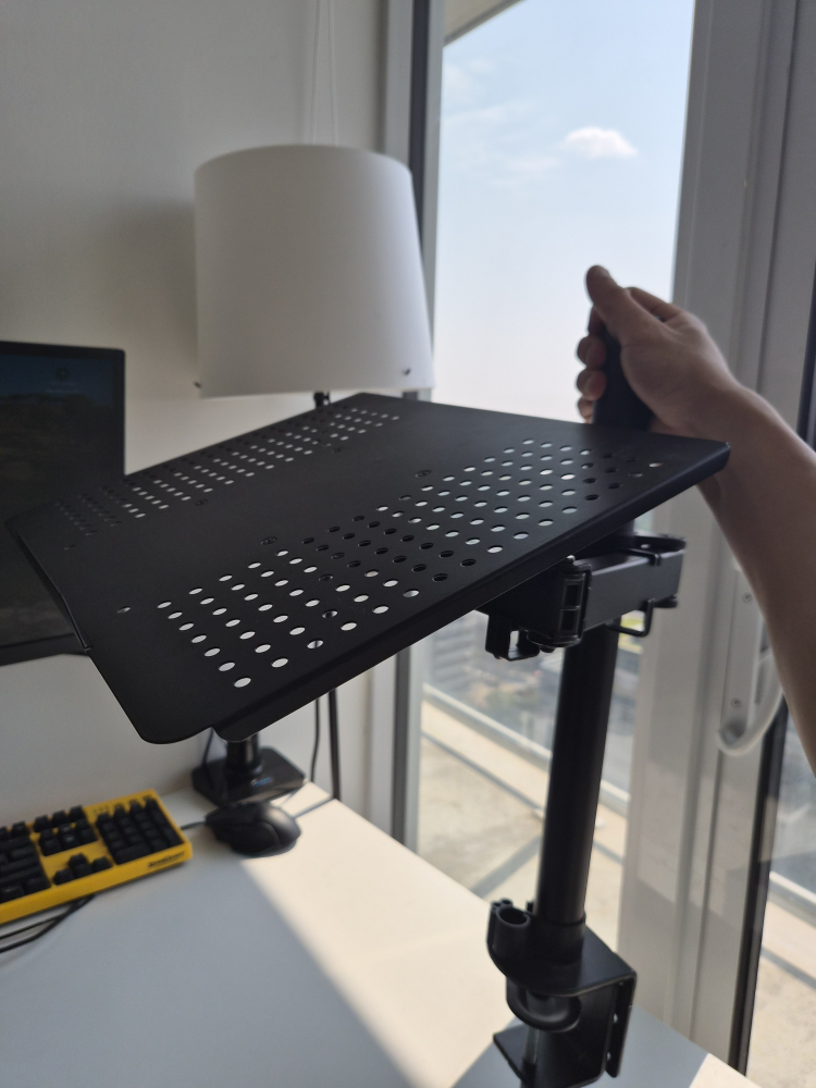 Black Adjustable laptop stand