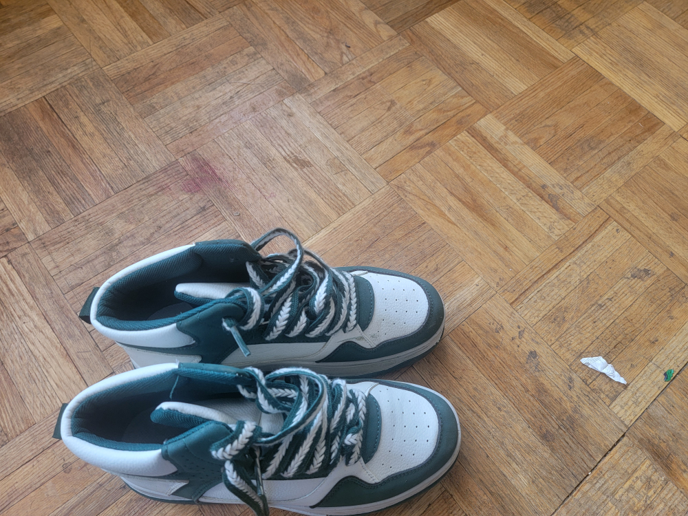 Sneakers green & white
