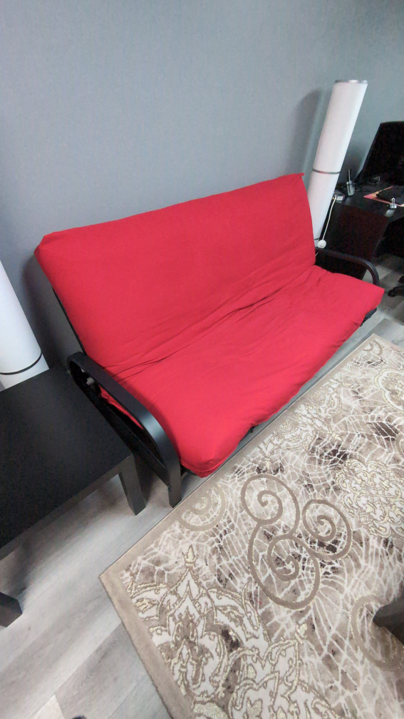 Red Futon Couch