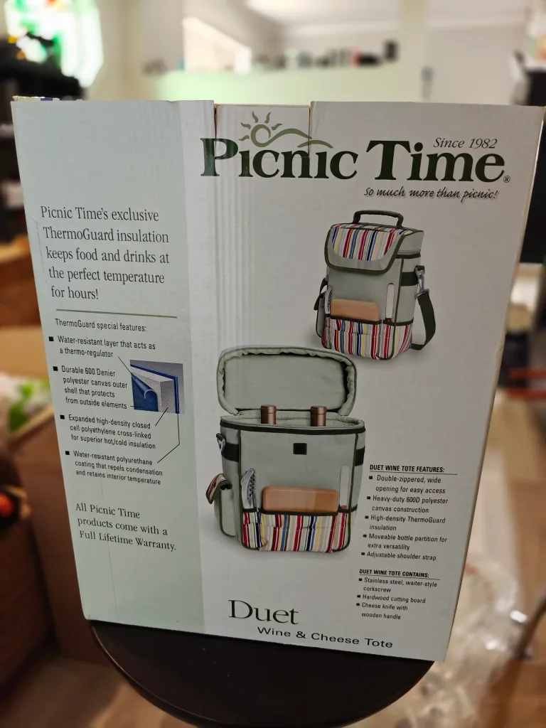 Picnic Time Riviera Duet Wine & Cheese Tote image indicator(2)