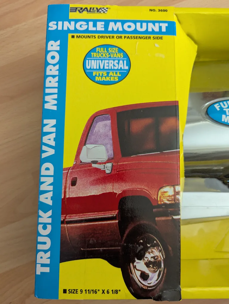 *ONLY 4 LEFT* NEW RALLY 3600 UNIVERSAL TRUCK / VAN MIRROR image indicator(2)
