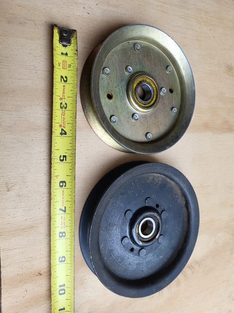 Two Lawn Mower Pulleys thumbnail
