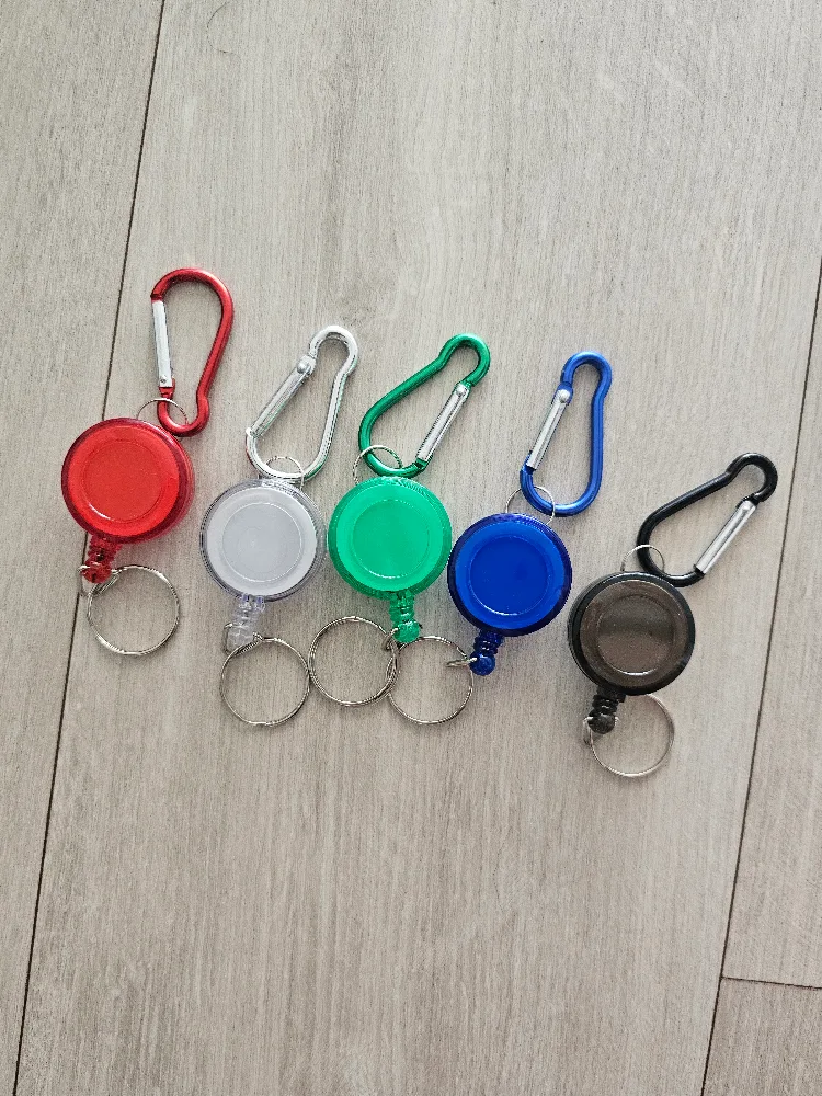 Retractable Badge Reel with Carabiner Clip thumbnail