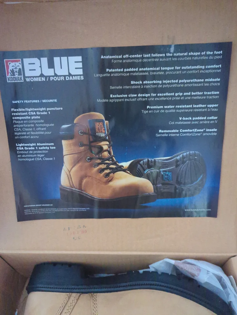 New Kodiak Women's Blue 6" Work Boots Safety Shoes - US 8 🇨🇦 image indicator(2)