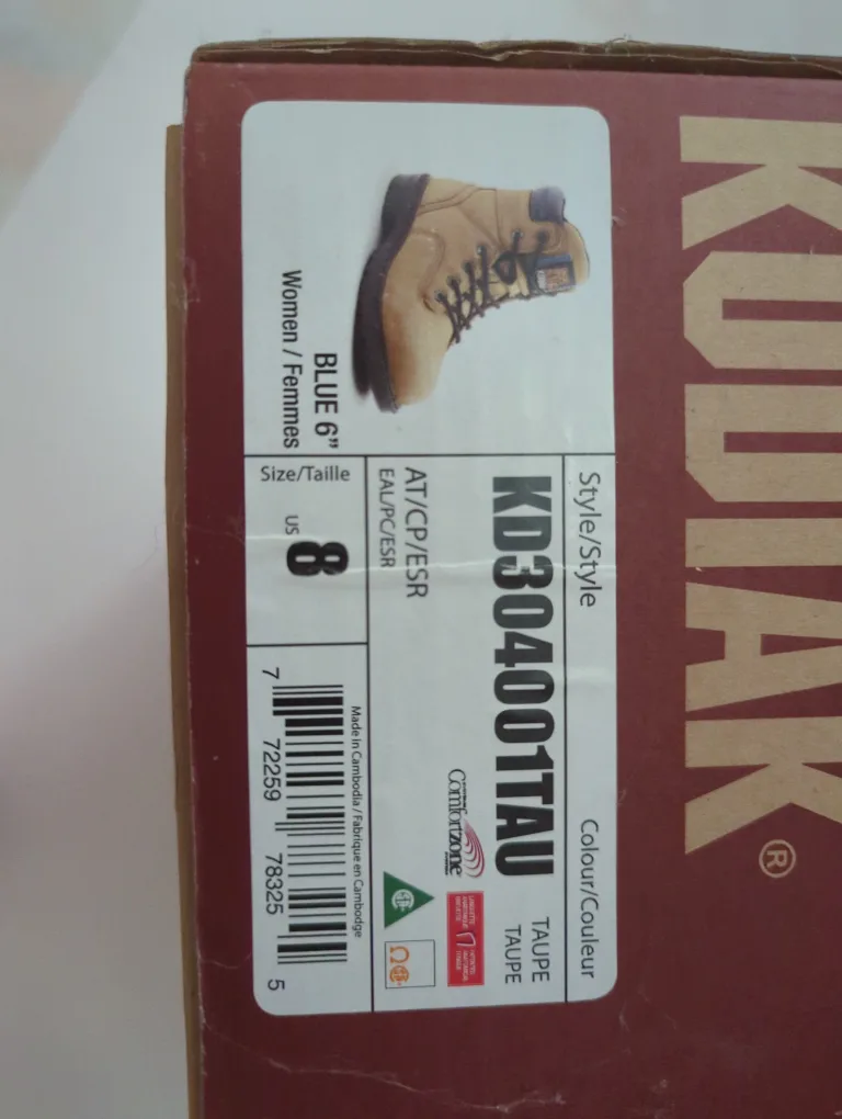 New Kodiak Women's Blue 6" Work Boots Safety Shoes - US 8 🇨🇦 image indicator(4)