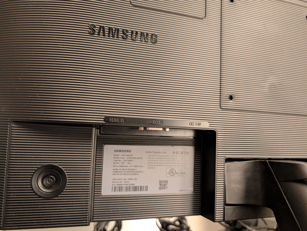 Samsung 24" FHD 75Hz Monitor - All Cables Included - photo 4
