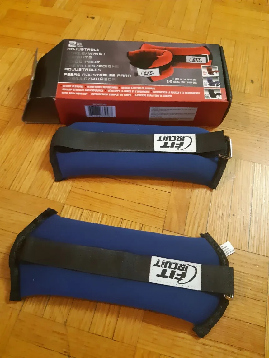 Fit Circuit Adjustable Ankle/Wrist Weights - 2lbs 🇨🇦 thumbnail