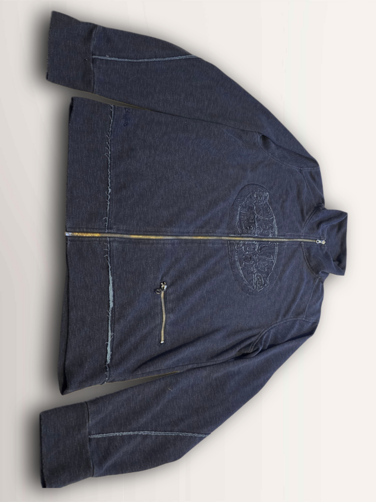 BUFFALO David Bitton - Dark navy blue zipup hoodie. SIZE: L - photo 3