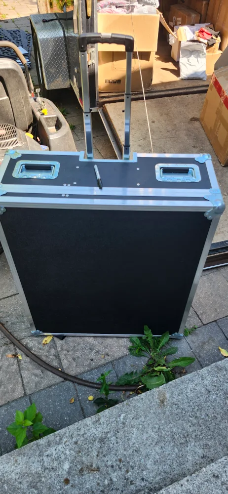 Road Case with Wheels - Black, 37x12.5x17.5 thumbnail