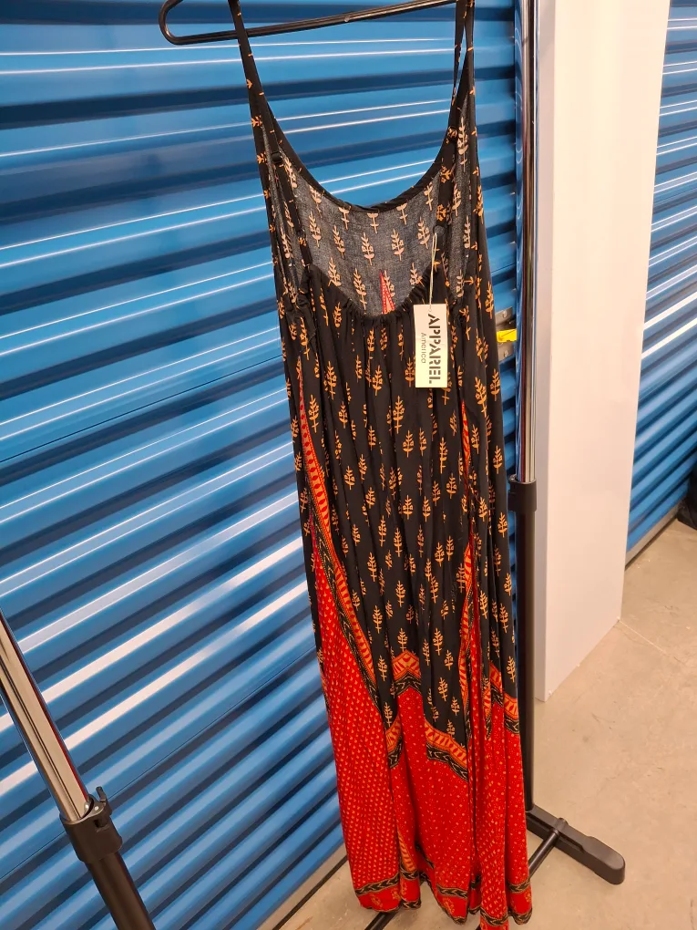Apparel Black & Red Maxi Dress thumbnail