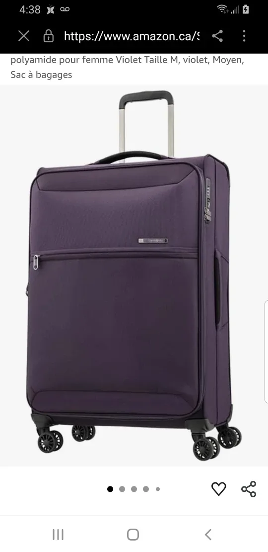 American Excel Purple Suitcase thumbnail