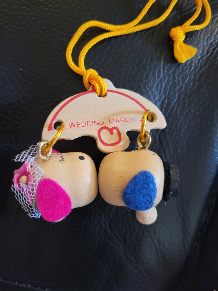 Wedding March Wooden Charm - Made in Japan thumbnail