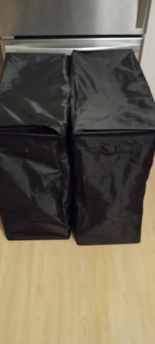 Black Laundry Hamper 2 for $25, SZ W12, L26,  H25 thumbnail