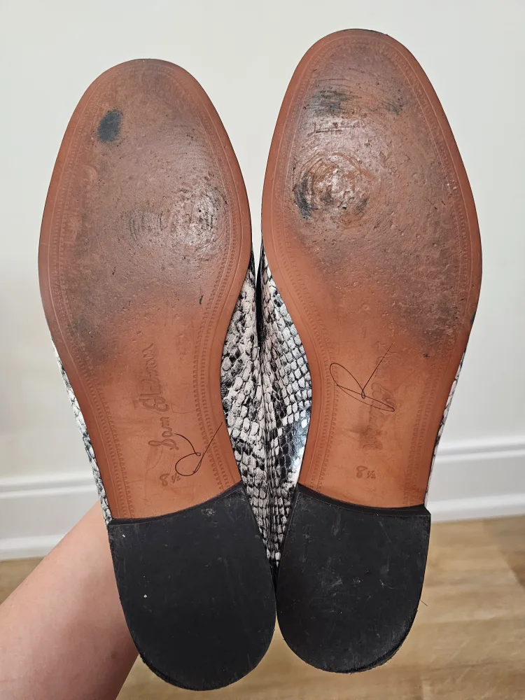 sz 7.5/8 Sam Edelman Leather Snakeskin Loafer image indicator(6)